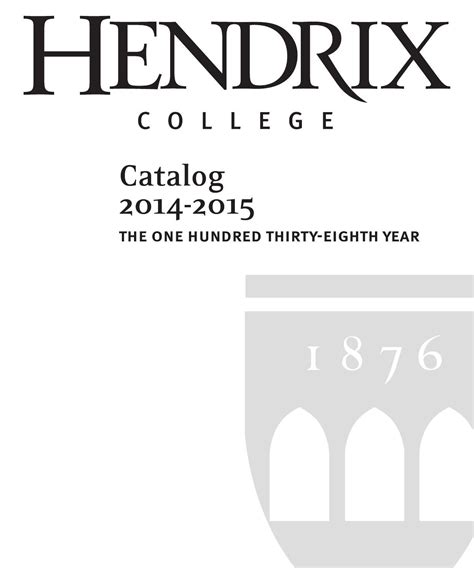 hendrix college|hendrix college course catalog.